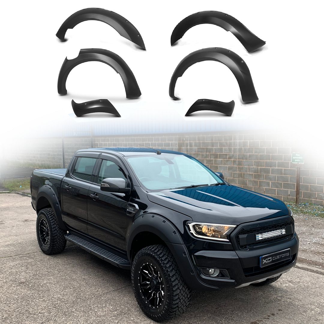 Xo Wide Arch Kit Fender Flareswheel Arch For Ford Ranger T6 Raptor 2016 2019 Ebay 5065